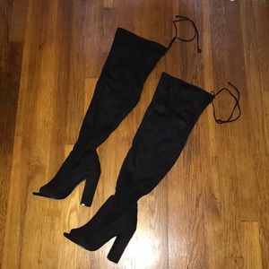 NEVER WORN Steve Madden over-the-knee heeled boots